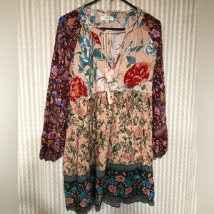 Umgee Multicolor Floral Boho Top